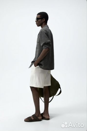 Мужские белые шорты Zara M