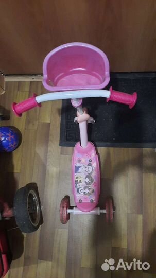 Самокат детский трехколесный бу