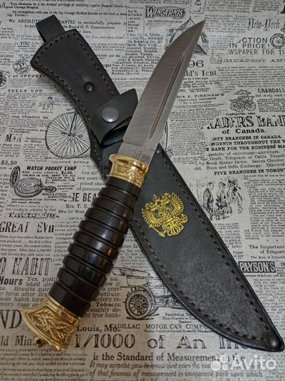 Нож Пластунский малый / дамасская сталь