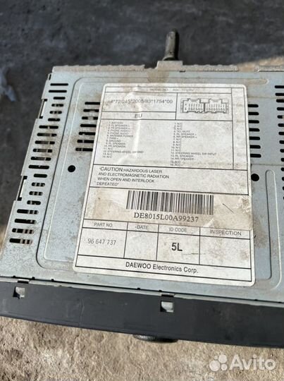 Chevrolet epica магнитолла