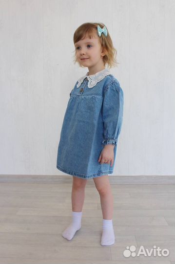 Джинсовое платье для девочки