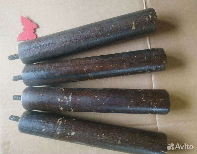 Ножки для мебели, опоры деревянные, прямые