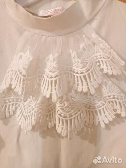 Блузка белая для девочек