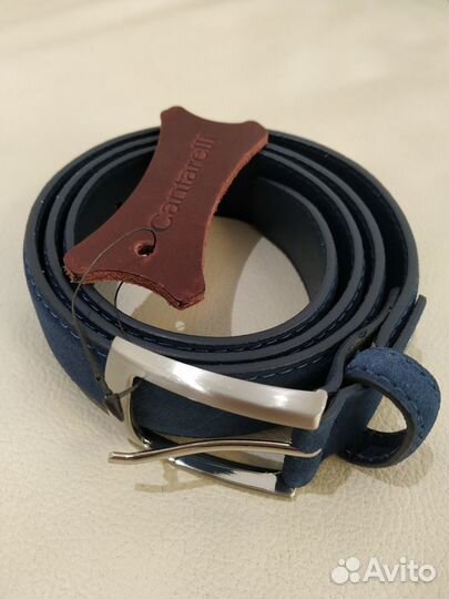 Кожаный замшевый ремень Cantarelli (Италия)
