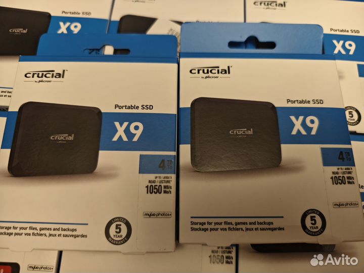 4TB Внешний USB-SSD Crucial X9 (1050MB/s)