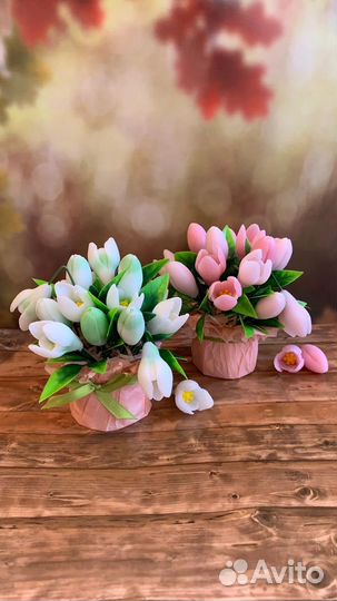 Букет цветов из мыла 