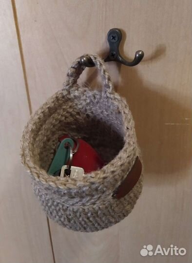 Корзинка из джута (подвесная)