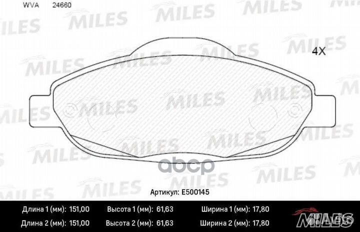 Колодки тормозные передние (Смесь ceramic) peug