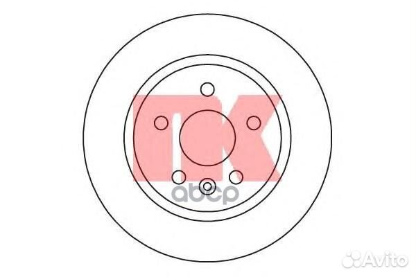 205014NK диск тормозной задний Opel Astra J 1