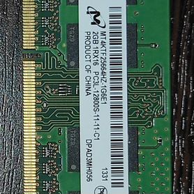 Озу mironi SO-dimm DDR3L1.35V 2Gb 1600MHz