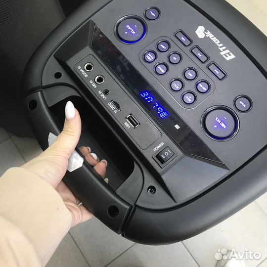 Мощная беспроводная караоке Bluetooth колонка 120W