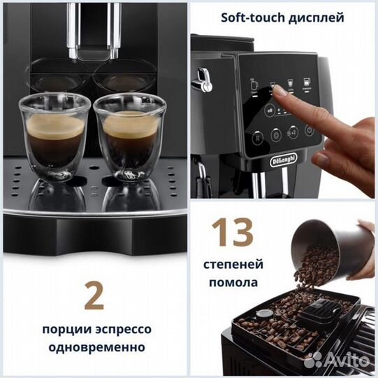 Кофемашина Delonghi ecam220.22.GB black новая