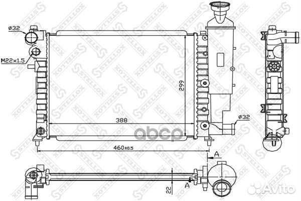 10-25269-SX радиатор системы охлаждения без AC