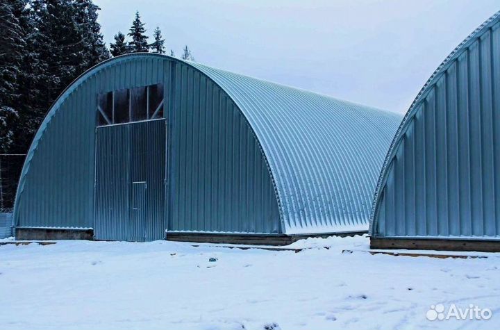 Арочный ангар под ключ