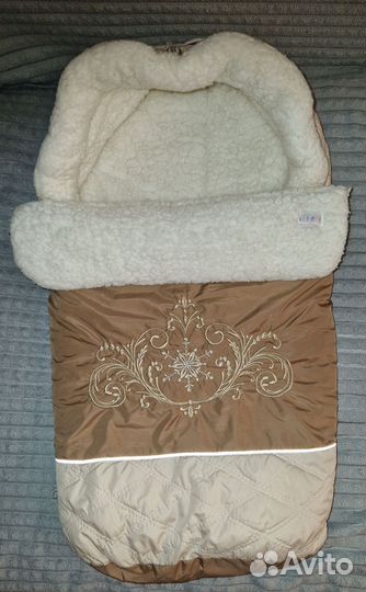 Меховой конверт в коляску