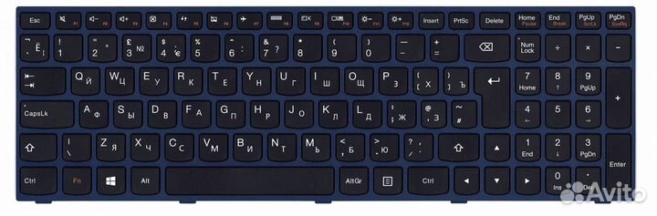 Клавиатура Lenovo IdeaPad Flex G7080 с синей рамко