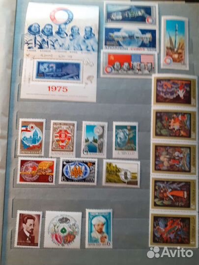 Марки, мл, блоки 1975 г