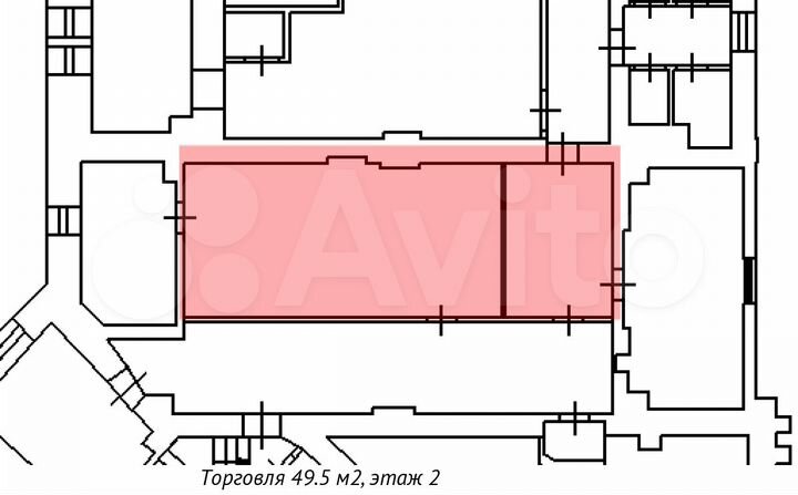 Сдам Магазин 49.6 м2