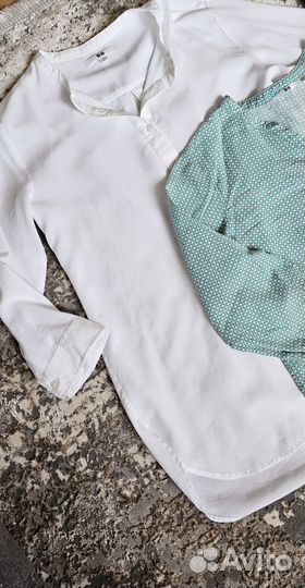 Новые брюки Finn flare рубашка Uniqlo(44-46 M)