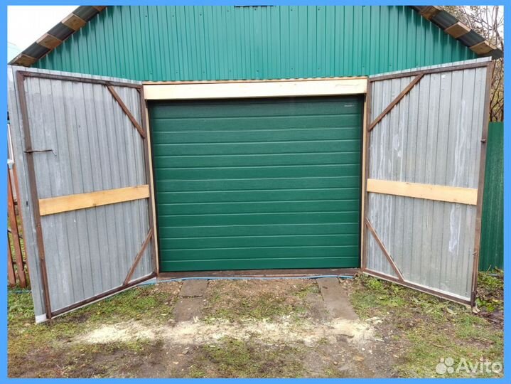 Автоматические секционные гаражные ворота