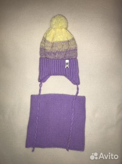 Комплект шапка и снуд