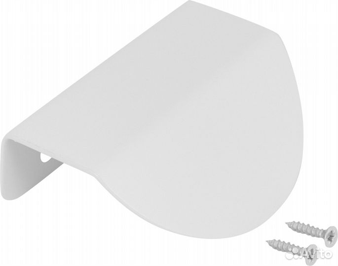 Ручка-профиль cт2 60 мм сталь, цвет белый