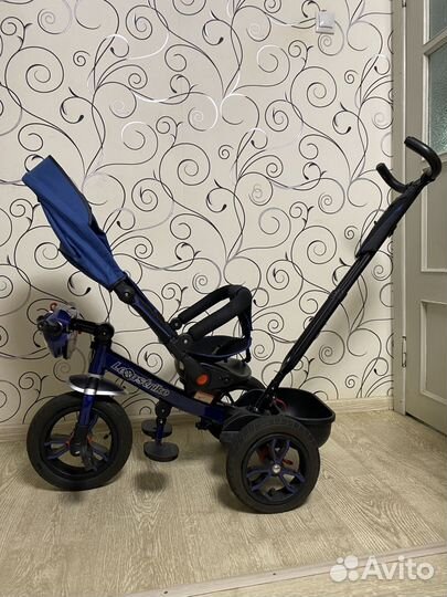 Детский велосипед трехколесный с ручкой