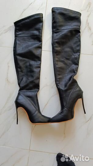 Сапоги ботфорты 40 размер на каблуке