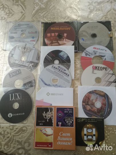 Набор фирменных дисков с дизайнерскими каталогами