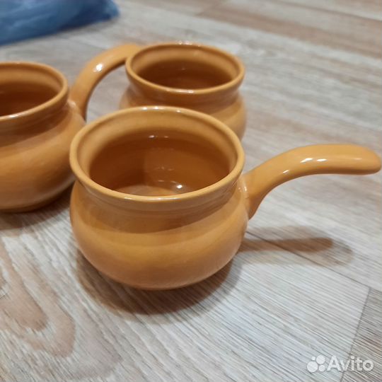 Горшочки глиняные