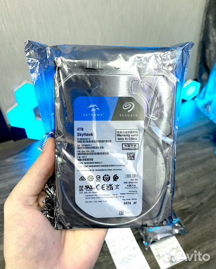 Жесткий диск Seagate SkyHawk 4тб