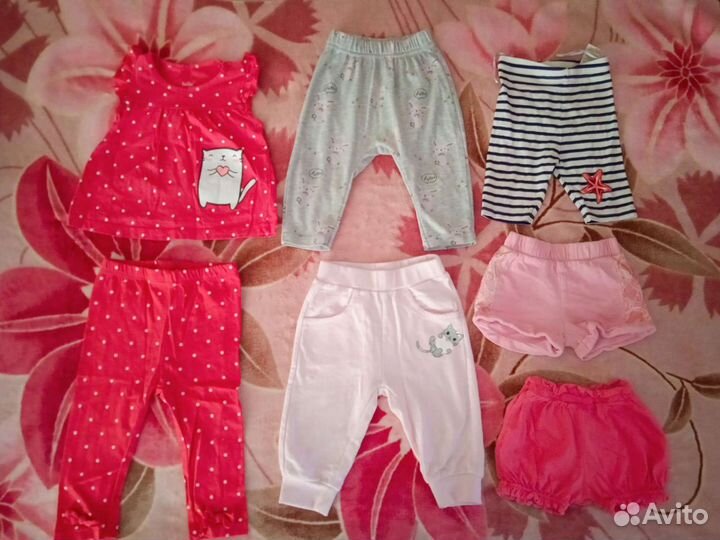 Детские вещи пакетом для девочек 74-80-92р