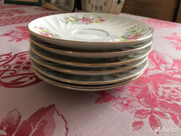 Тарелочки фарфоровые Креманки стеклянные