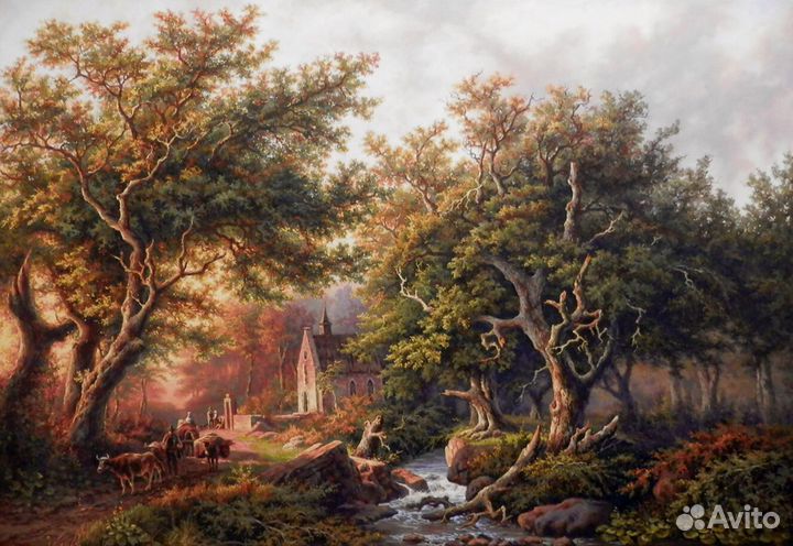 Часовня. Голландский пейзаж холст,масло