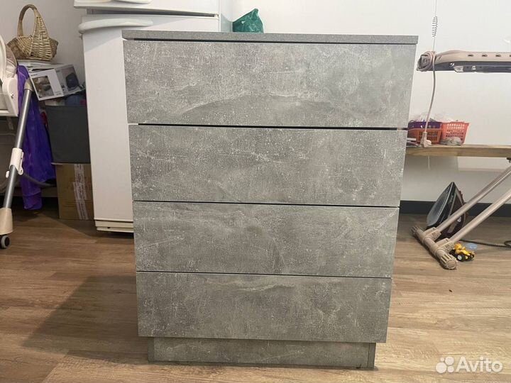 Комод серый графит