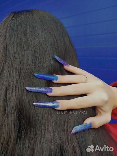Маникюр гель-лак наращивание