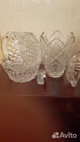 Хрустальные винтажные ёмкости