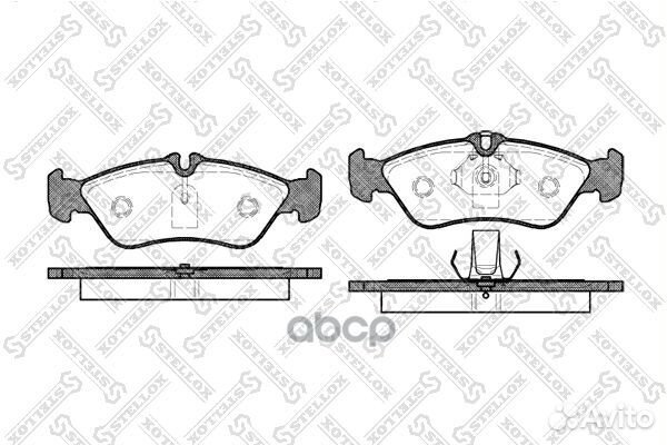 591 000B-SX колодки дисковые задн MB Sprinter
