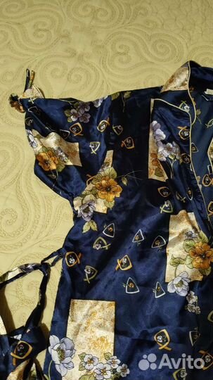 Халат женский шелковый новый