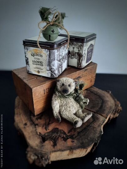 Авторский маленький тедди медведь