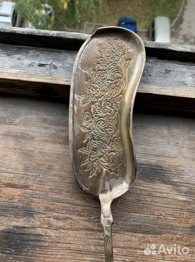 Лопатка для торта старинная серебрение