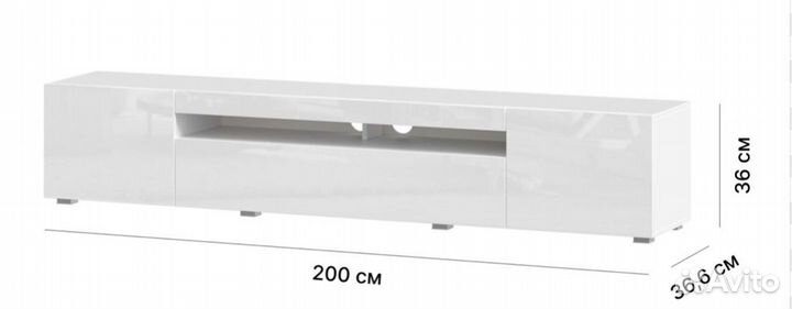 Тумба под тв (белый)