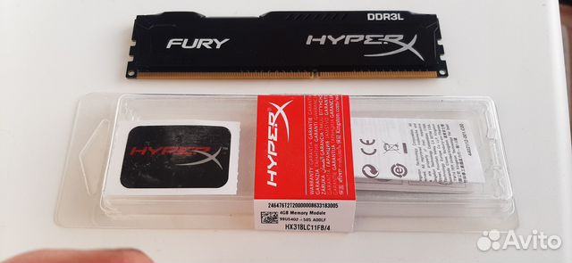 Kingston HyperX Fury DDR3 1866MHz 4Gb 4 шт