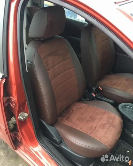 Чехлы из алькантары Ford Fiesta MK5 от Автопилот