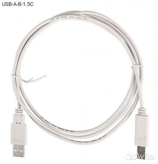 USB кабель buro USB Type B (M) - USB Type A (M) 1