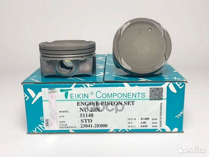 Поршень без колец (цена за 1 шт) Hyundai 2.0i