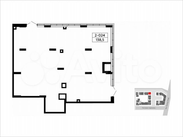 Продается торговое помещение площадью 138.5 кв.м