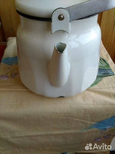 Новый чайник СССР, эмаль, 3,5 литра