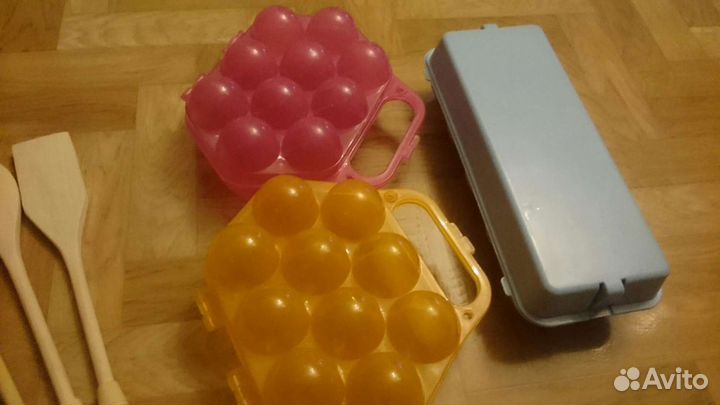 Контейнер для яиц набор деревянных ложек, лопатка