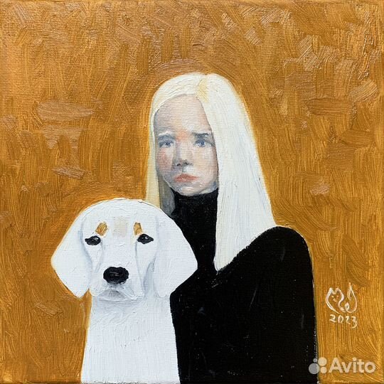 Картина маслом на холсте 20х20 см